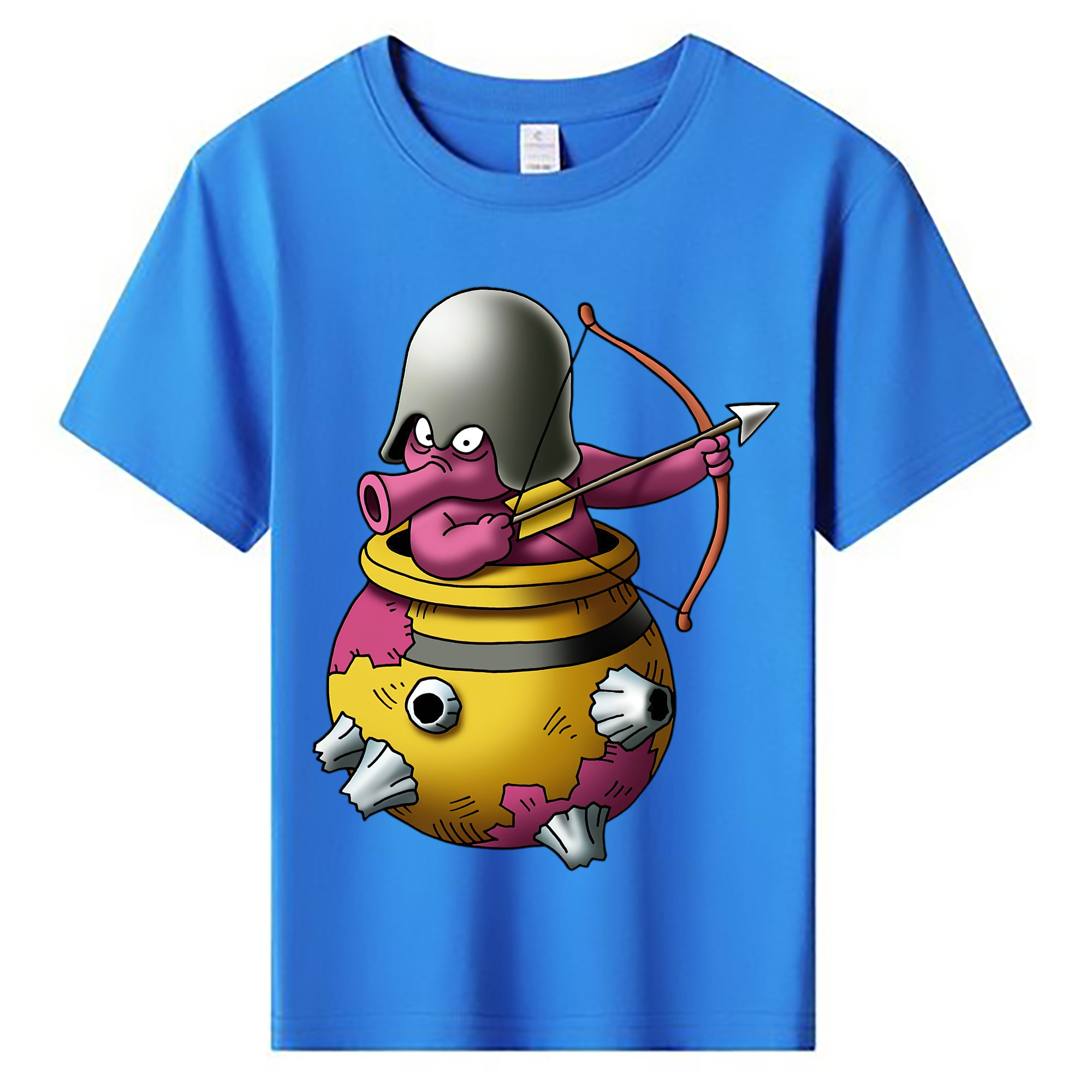 （画像用） ドラゴンクエスト Doragon Kuesuto Dragon Quest 綿100％キッズTシャツ（フロントプリント）